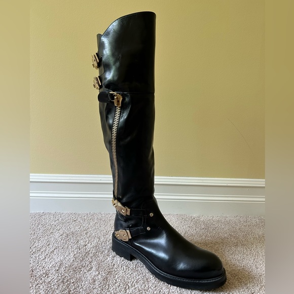 Cesare Paciotti Over the Knee Leather Boot - Picture 3 of 6